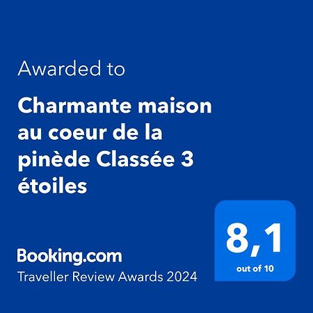 Charmante Maison Au Coeur De La Pinede Classee 3 Etoiles Lacanau Eksteriør billede